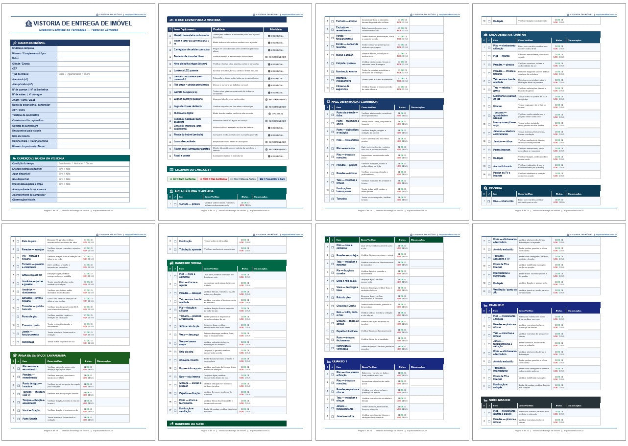 Modelo de Vistoria em Excel e Word Editável