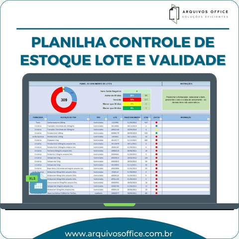 Planilha Controle de Estoque Lote e Validade
