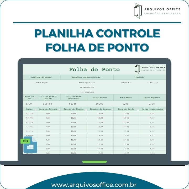 Planilha Controle de Folha de Ponto