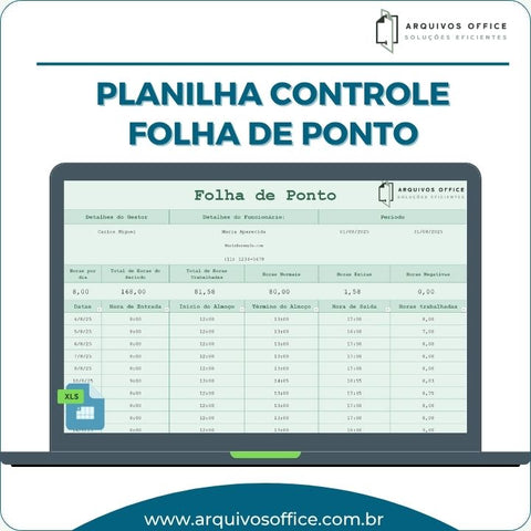 Planilha Controle de Folha de Ponto