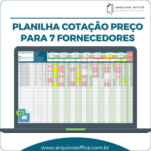 Planilha de Cotação de Preços de Produtos em Excel